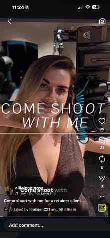 Ellie Jennings working behind a camera